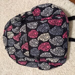 Vera Bradley Black and Pink Patterned Backpack